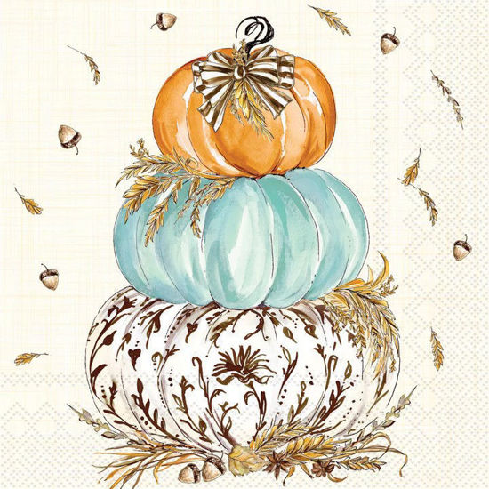 Whimsical Wheat Pumpkin Napkin