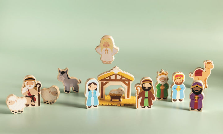 Wooden Nativity Toy Set