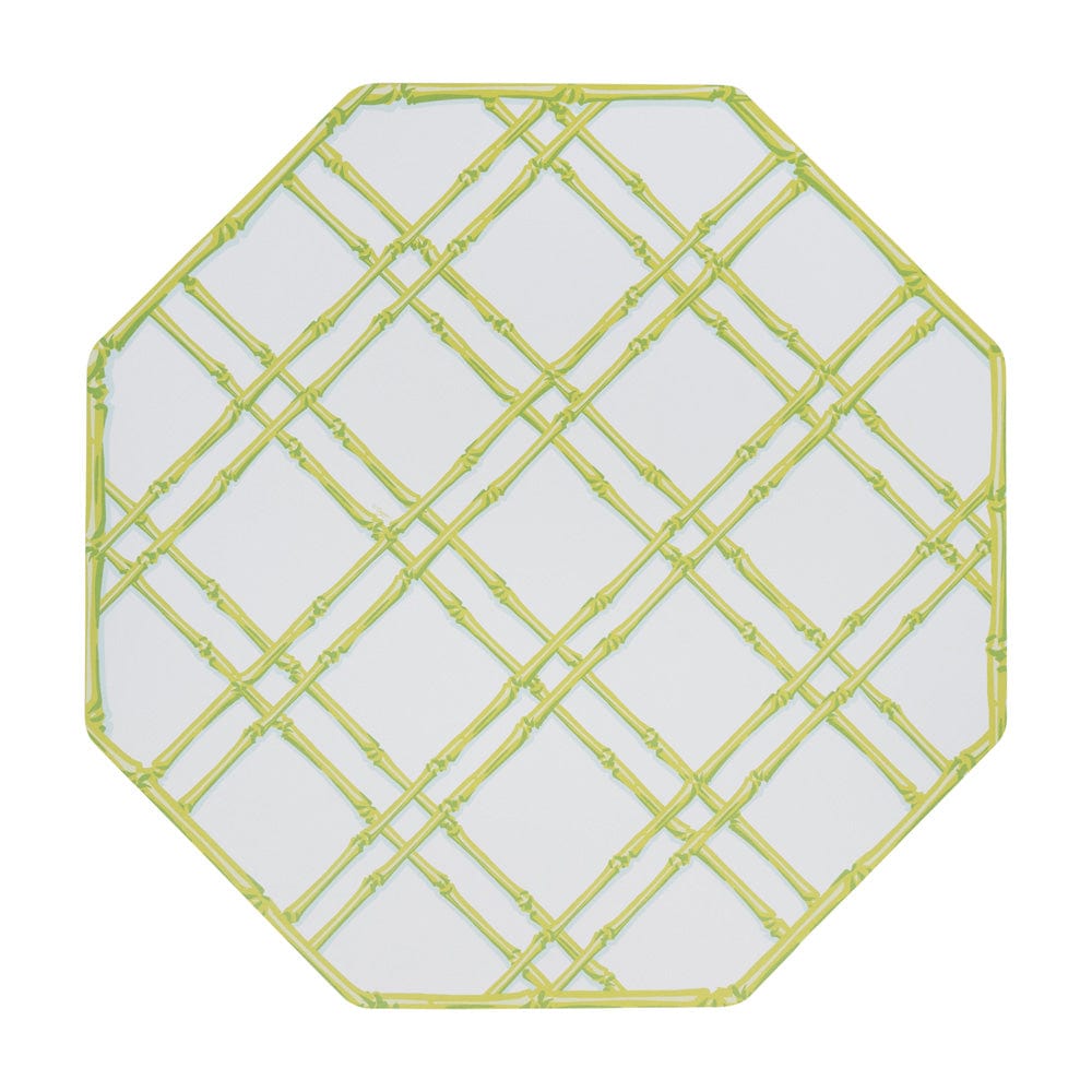 Bamboo Screen Moss Green Placemats