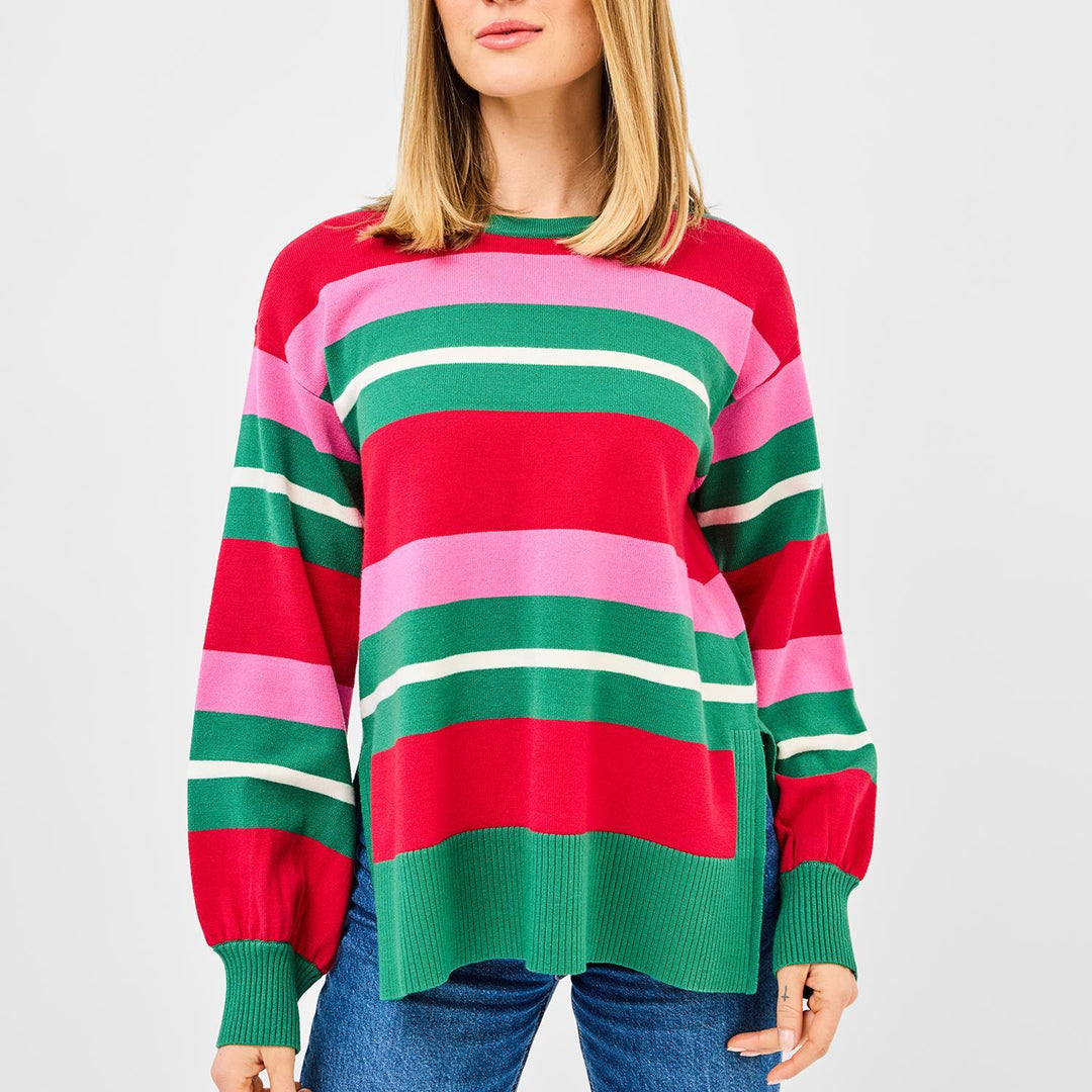 Holiday Stripes Sweater