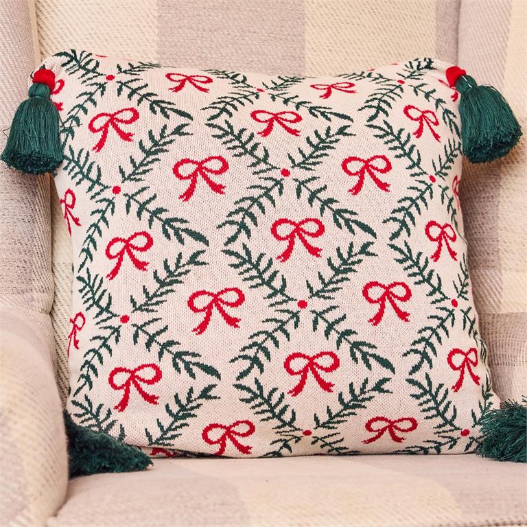 Christmas Bows Pillow