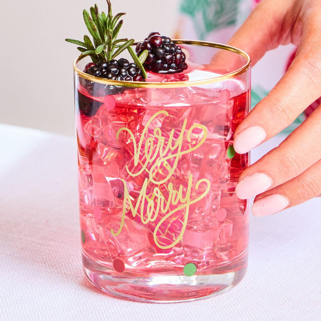 Very Merry Wine & Cocktail Glass