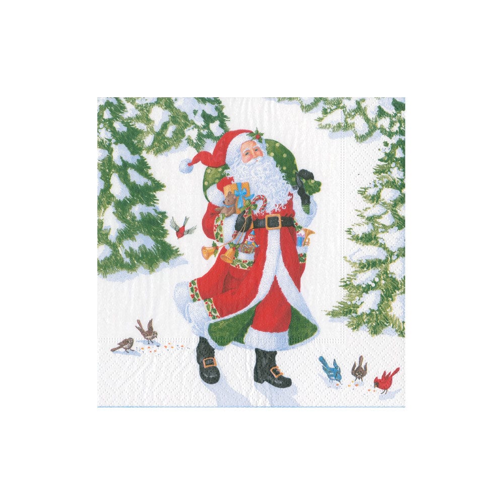 Woodland Santa Napkin