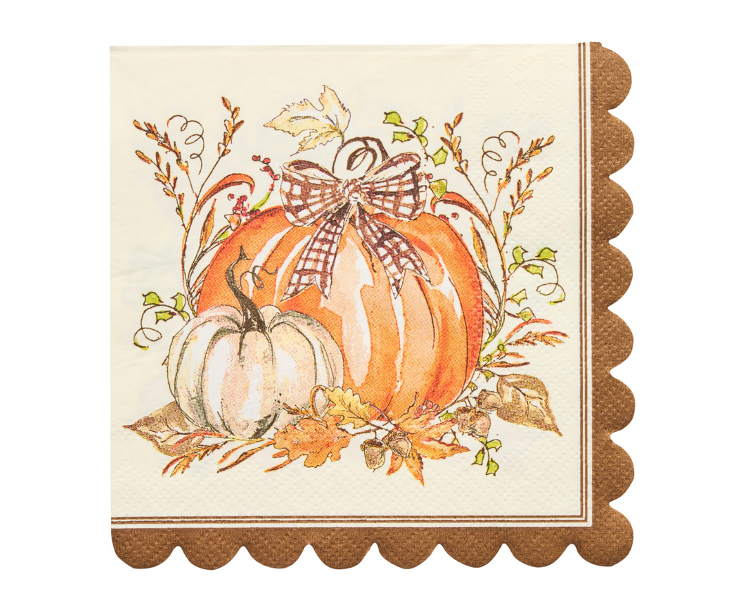 Turkey & Gourds Cocktail Napkins