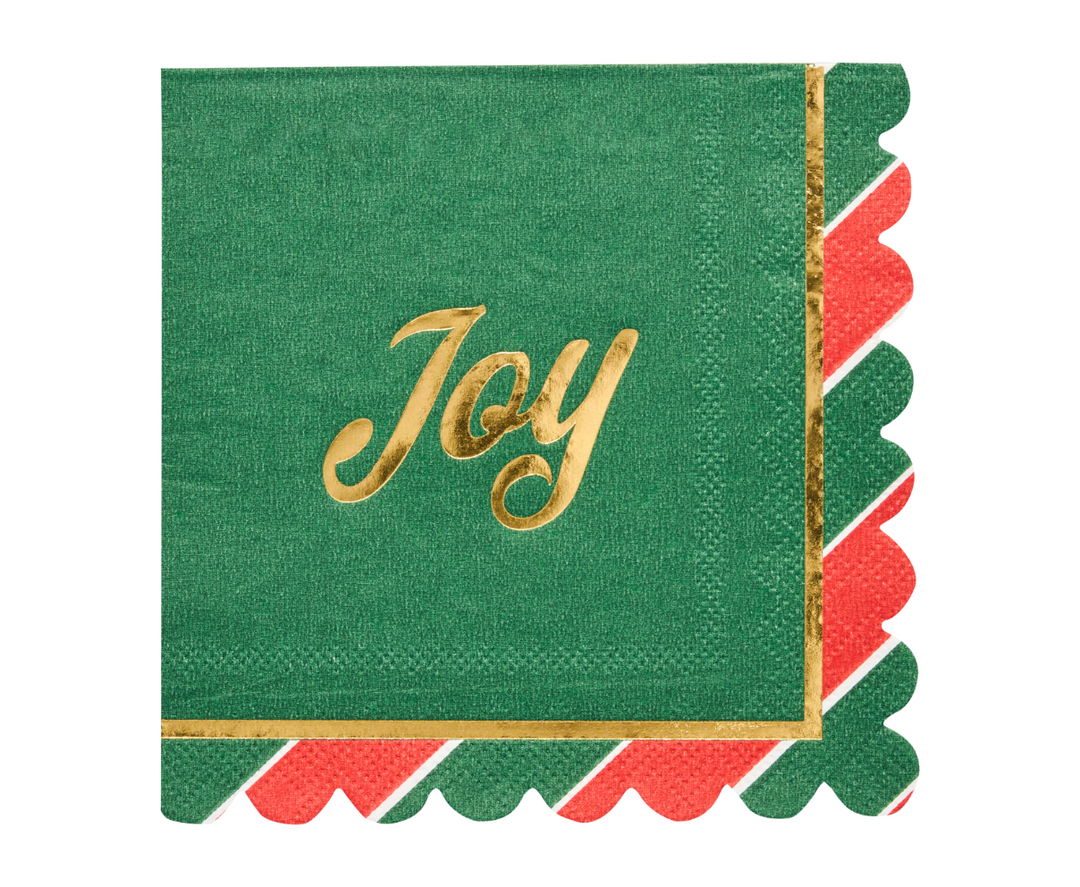 Joyful Christmas Cocktail Napkin