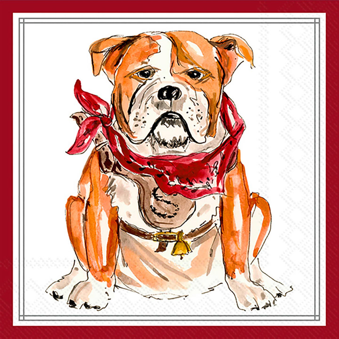 MS State Bulldog Napkin