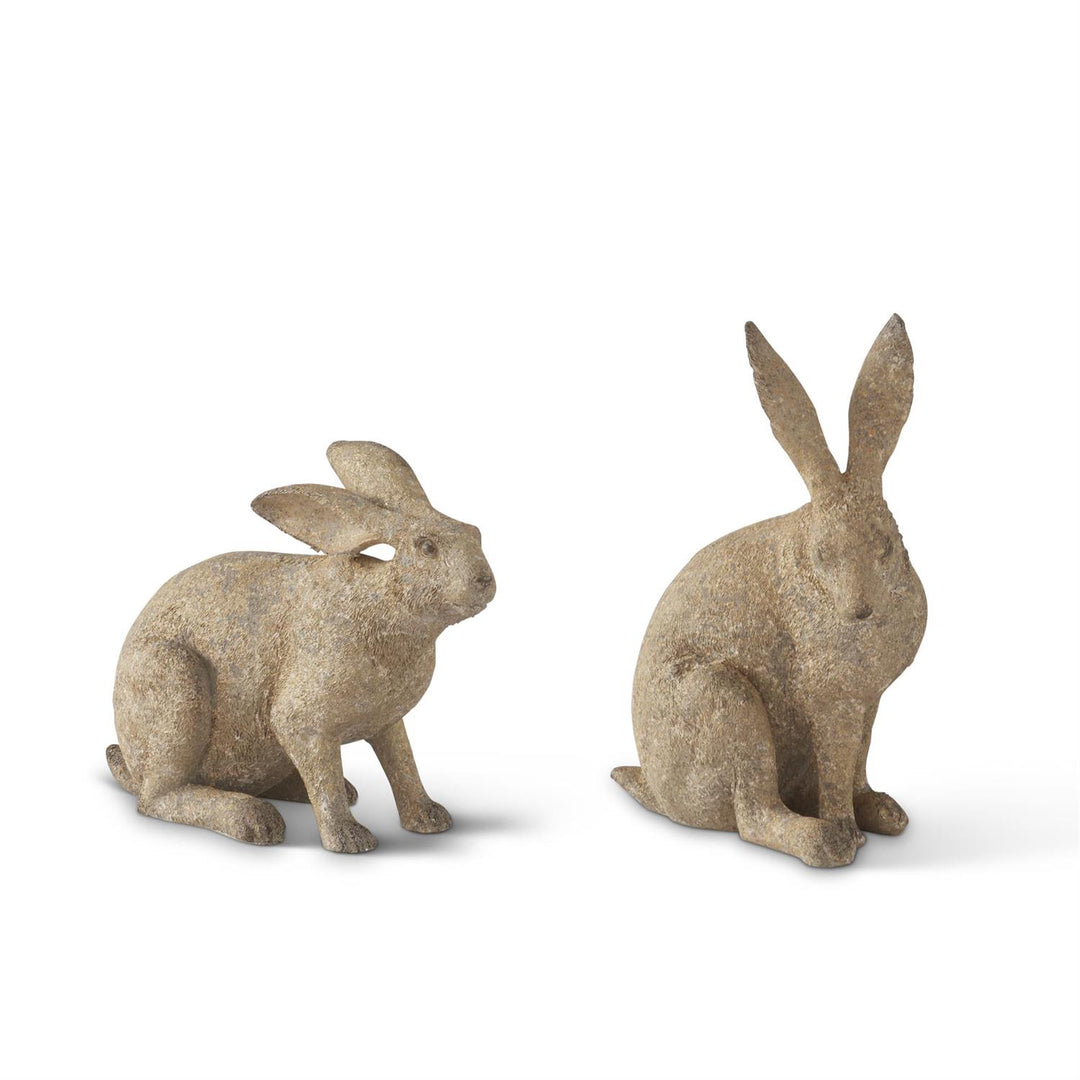 Weathered Gold Speckled Garden Rabbit