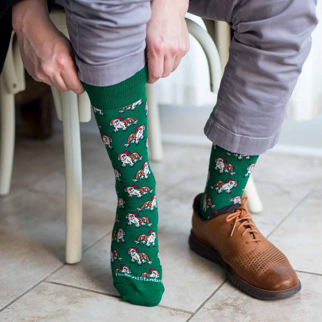 Men's St. Nick Bulldog Socks - One Size