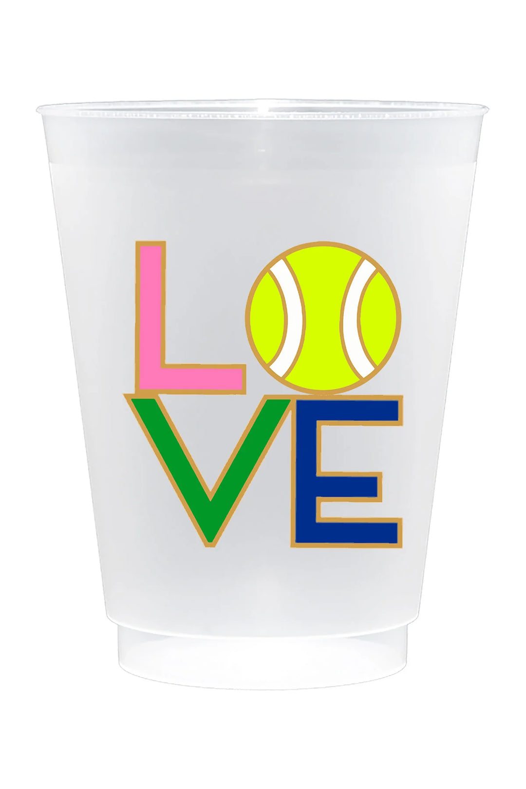 Tennis Love Frost Flex Cups