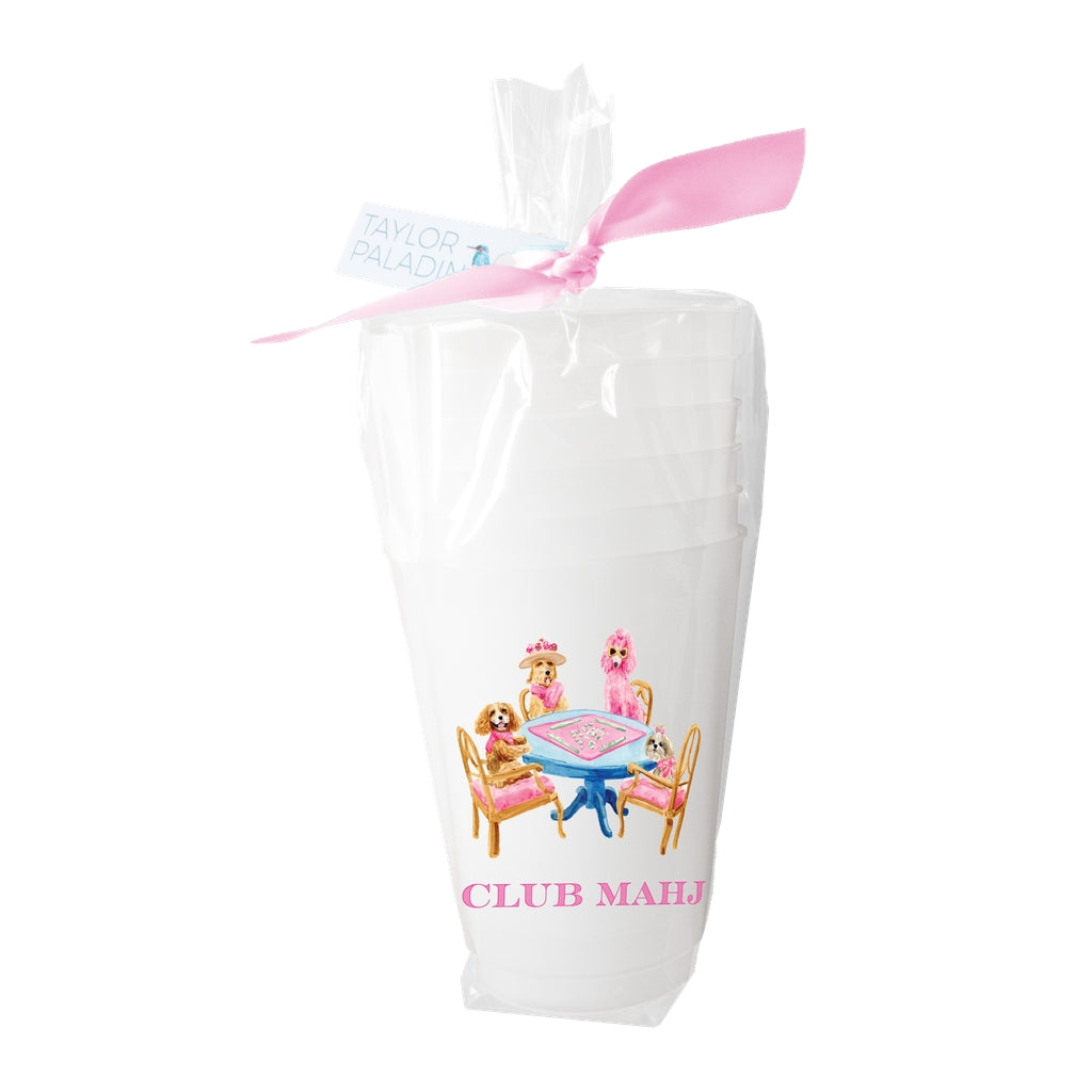 Mahjong Dogs Flex Cups