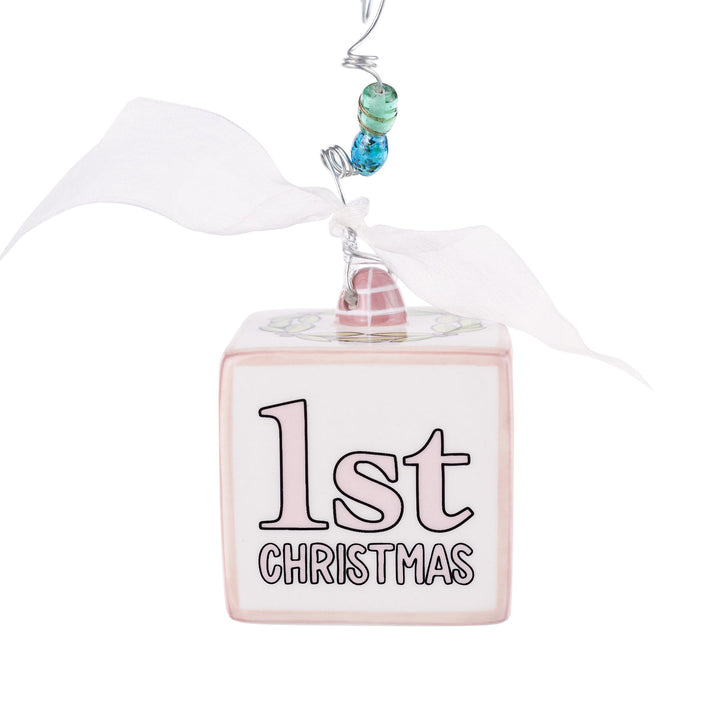 Baby's 1st Christmas Block Ornament
