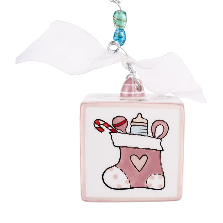 Baby's 1st Christmas Block Ornament