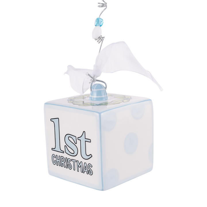 Baby's 1st Christmas Block Ornament