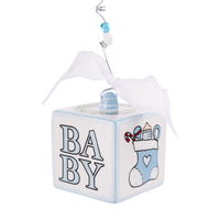 Baby's 1st Christmas Block Ornament
