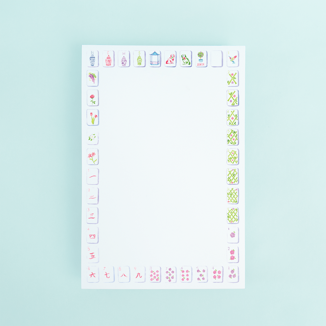 Pretty Mahjong Notepad