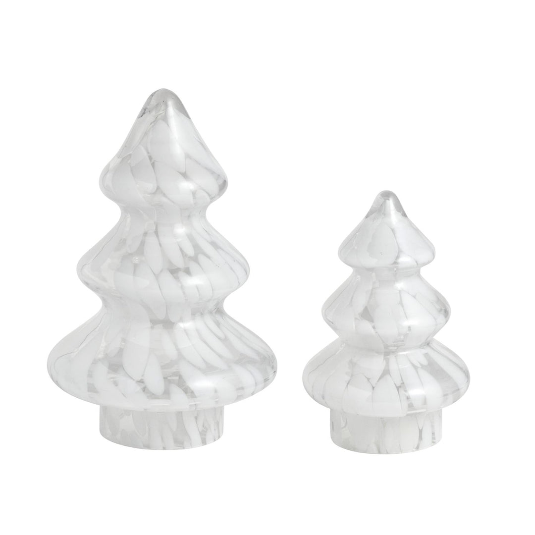 White Speckled Glass Tree