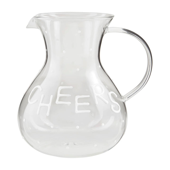 Cheers Dotted Glass Pitcher