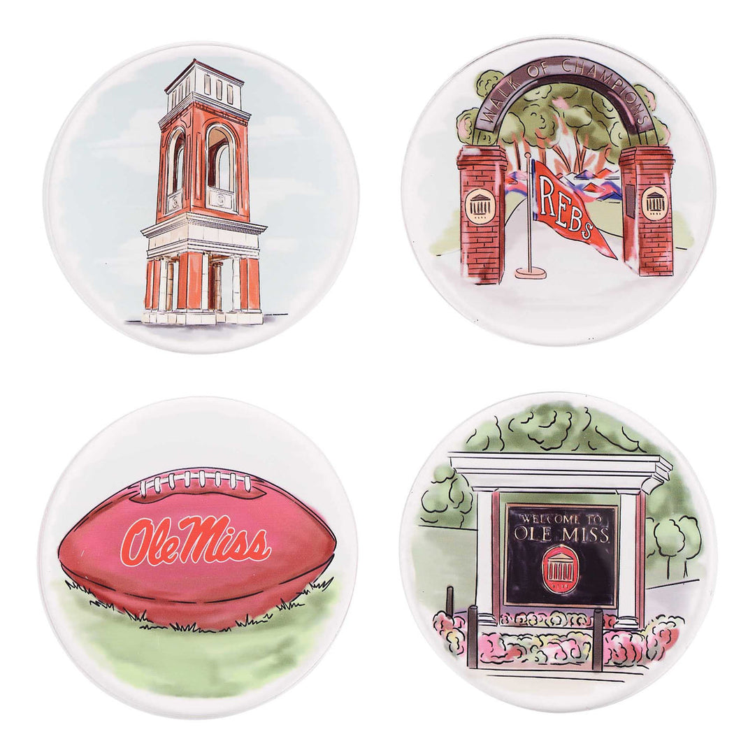 Ole Miss Coaster (Set of Four)