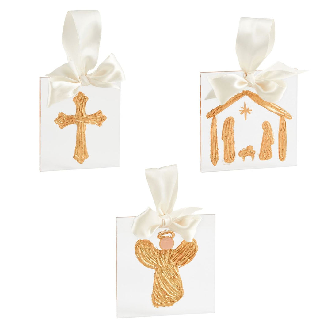 Gold Acrylic Ornaments