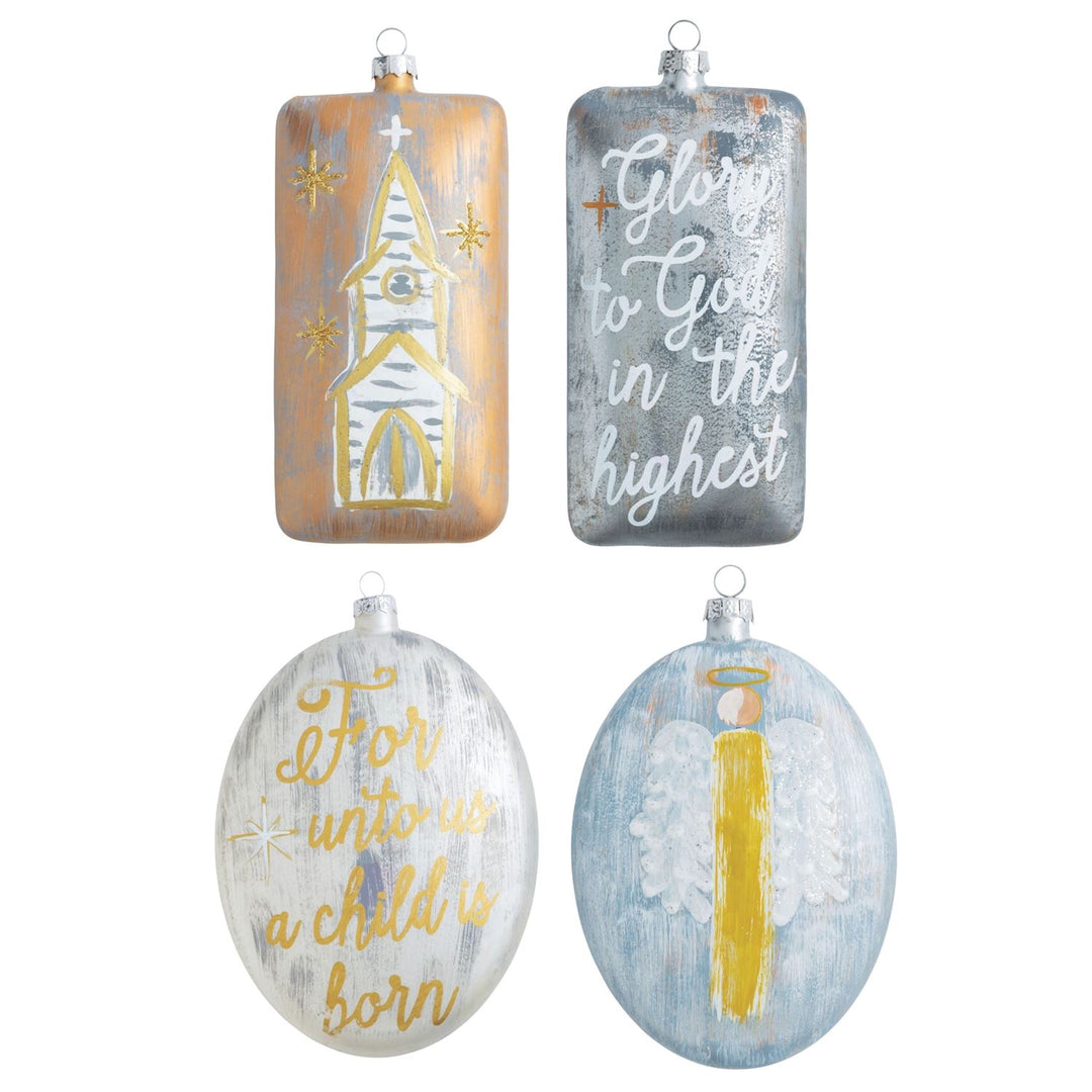 Metallic Painted Ornaments