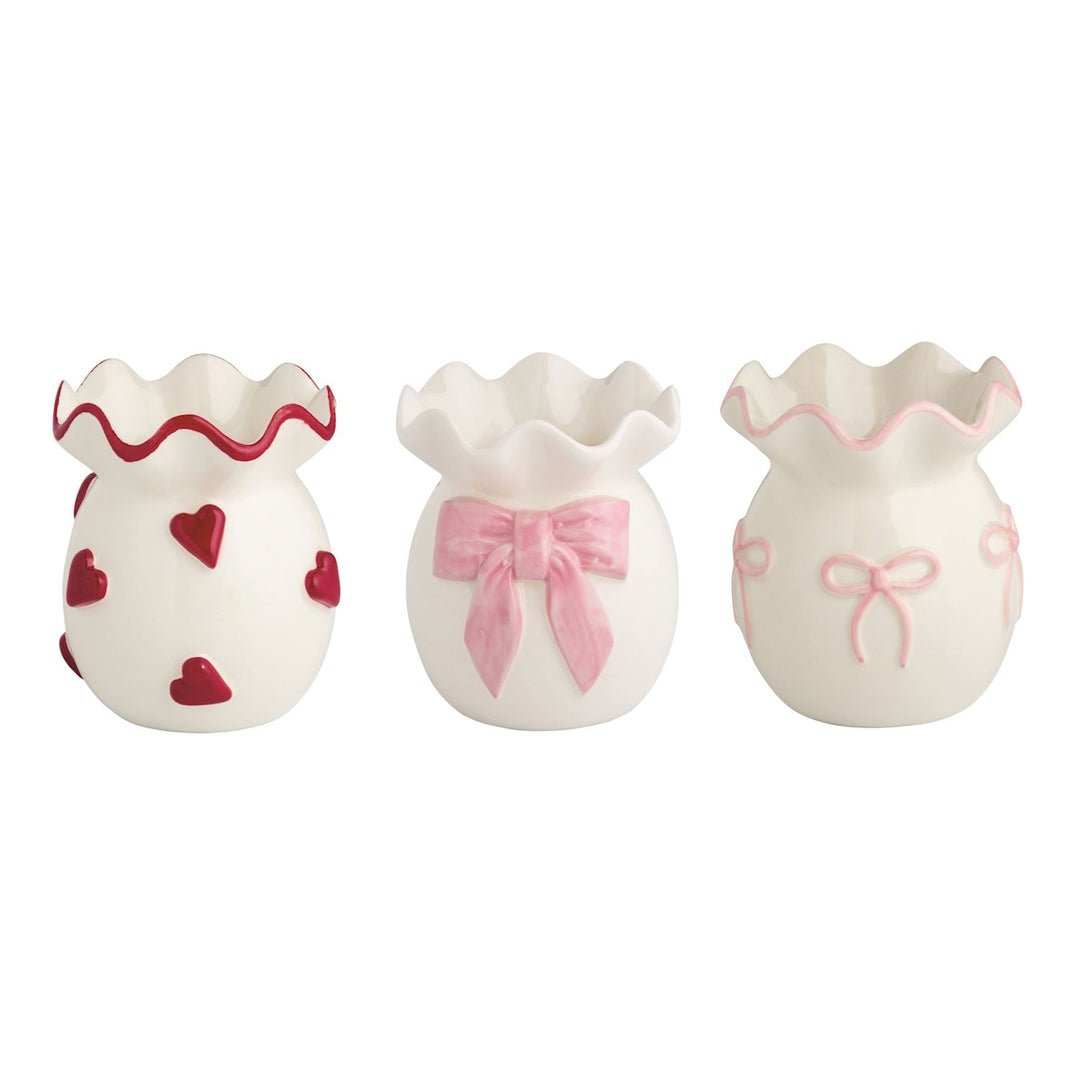 Pretty & Pink Ruffle Vases