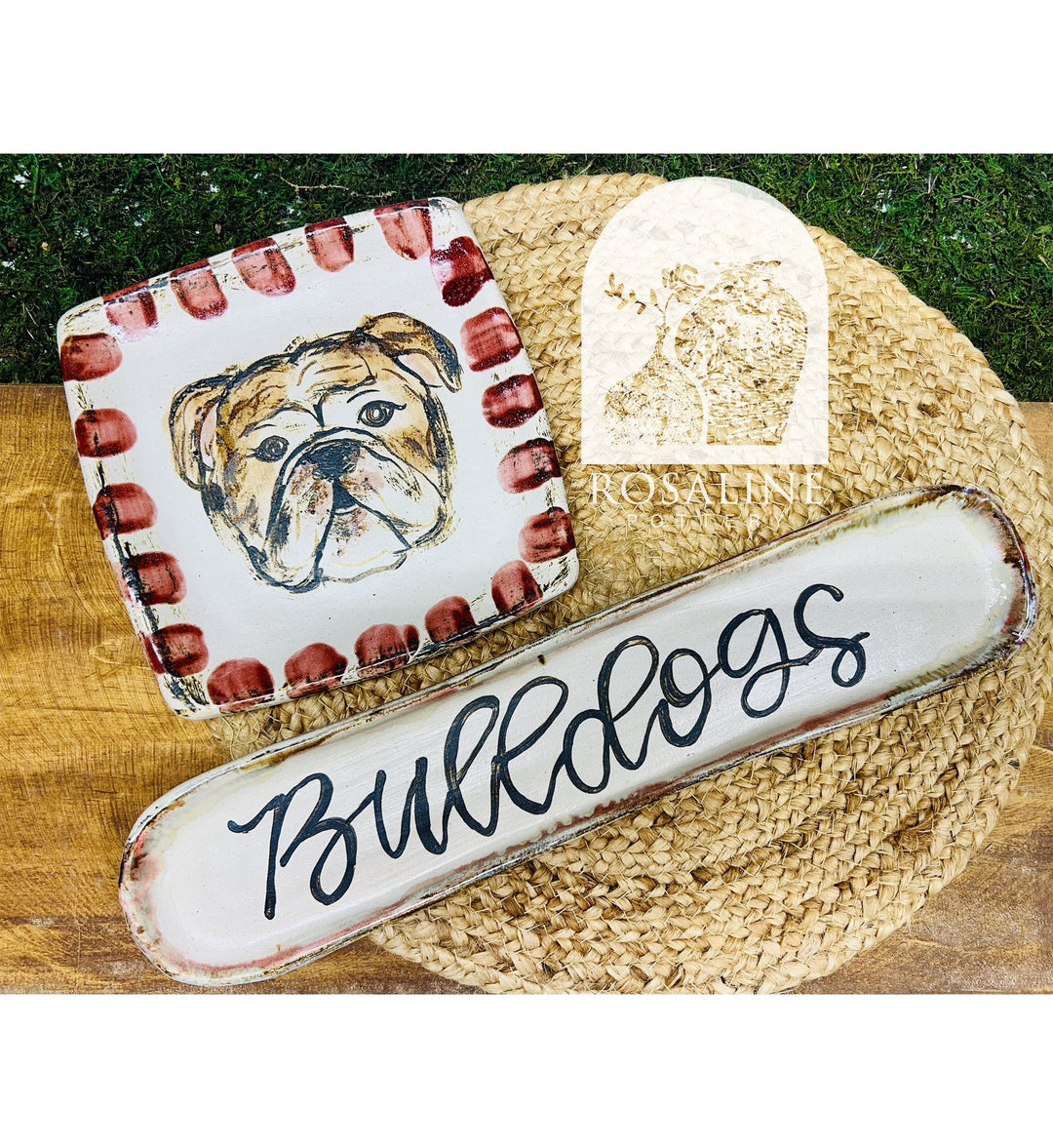 Rosaline Pottery Bulldog Cracker Sleeve