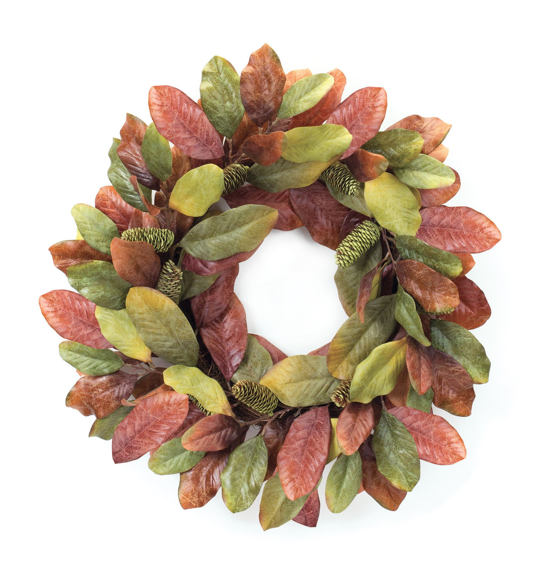 Fall Magnolia Wreath