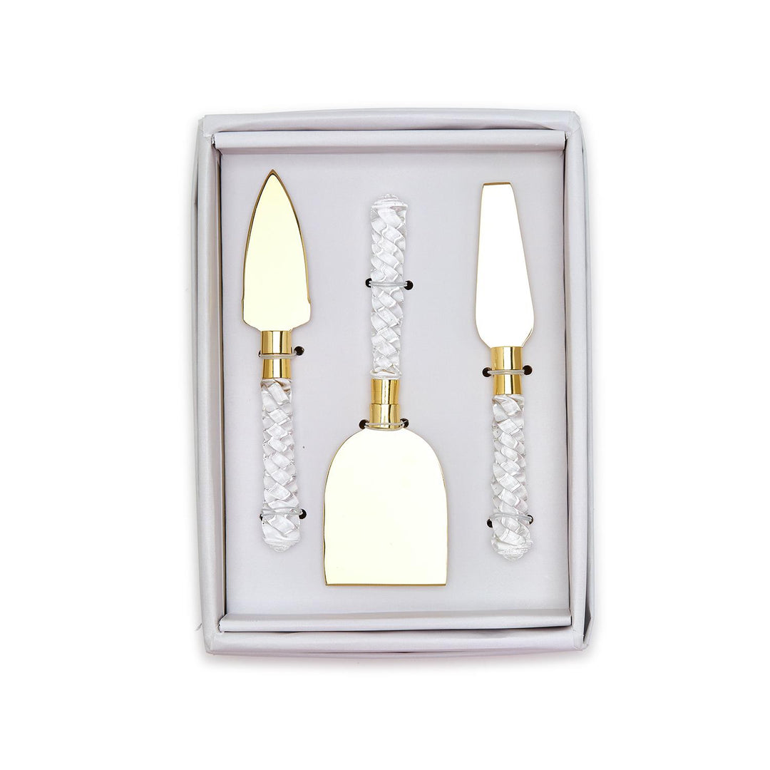 Clear Acrylic Cheese Knives Set