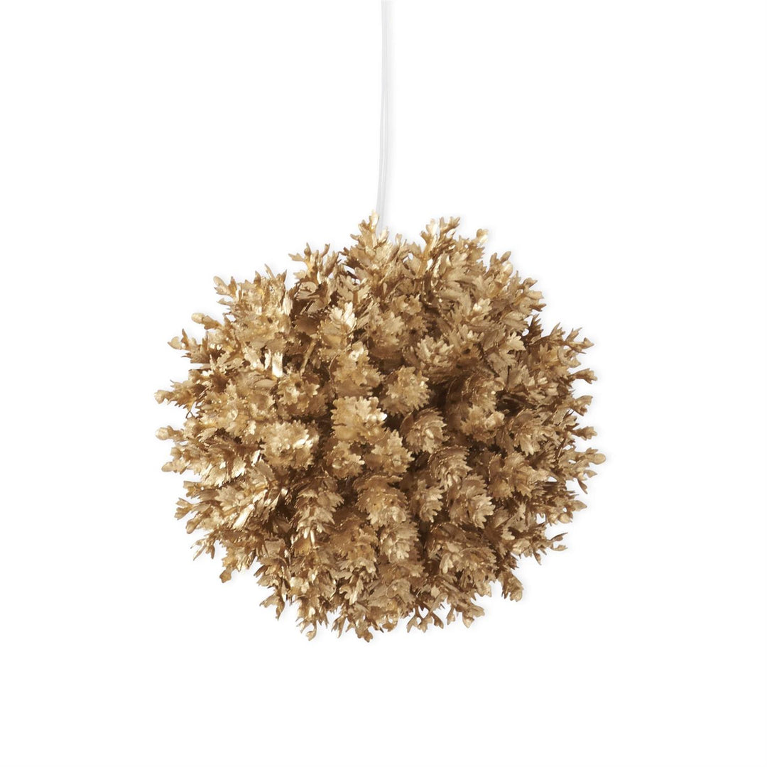 Small Leaf Round Ornament