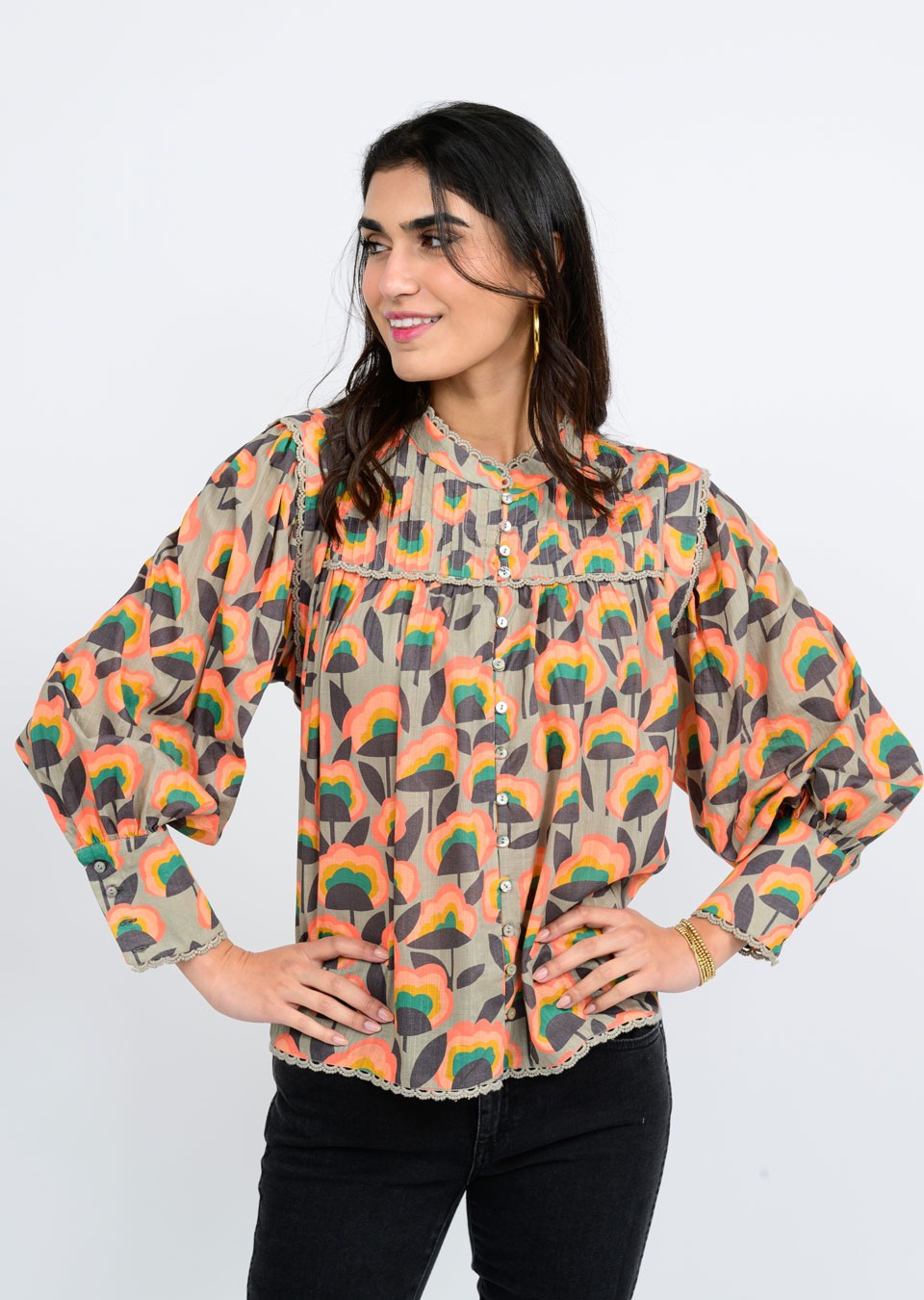 Crazy Blooms Top Ivy Jane