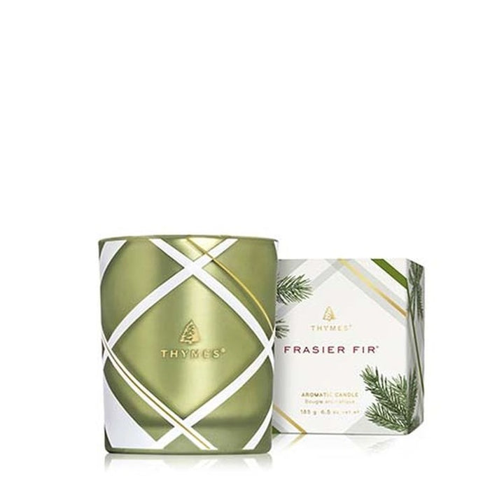 Frasier Fir Frosted Plaid Poured Candle