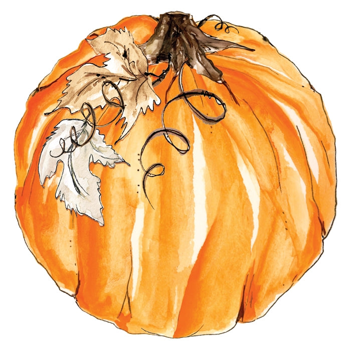 Pumpkin with Fall Leaves Placemat