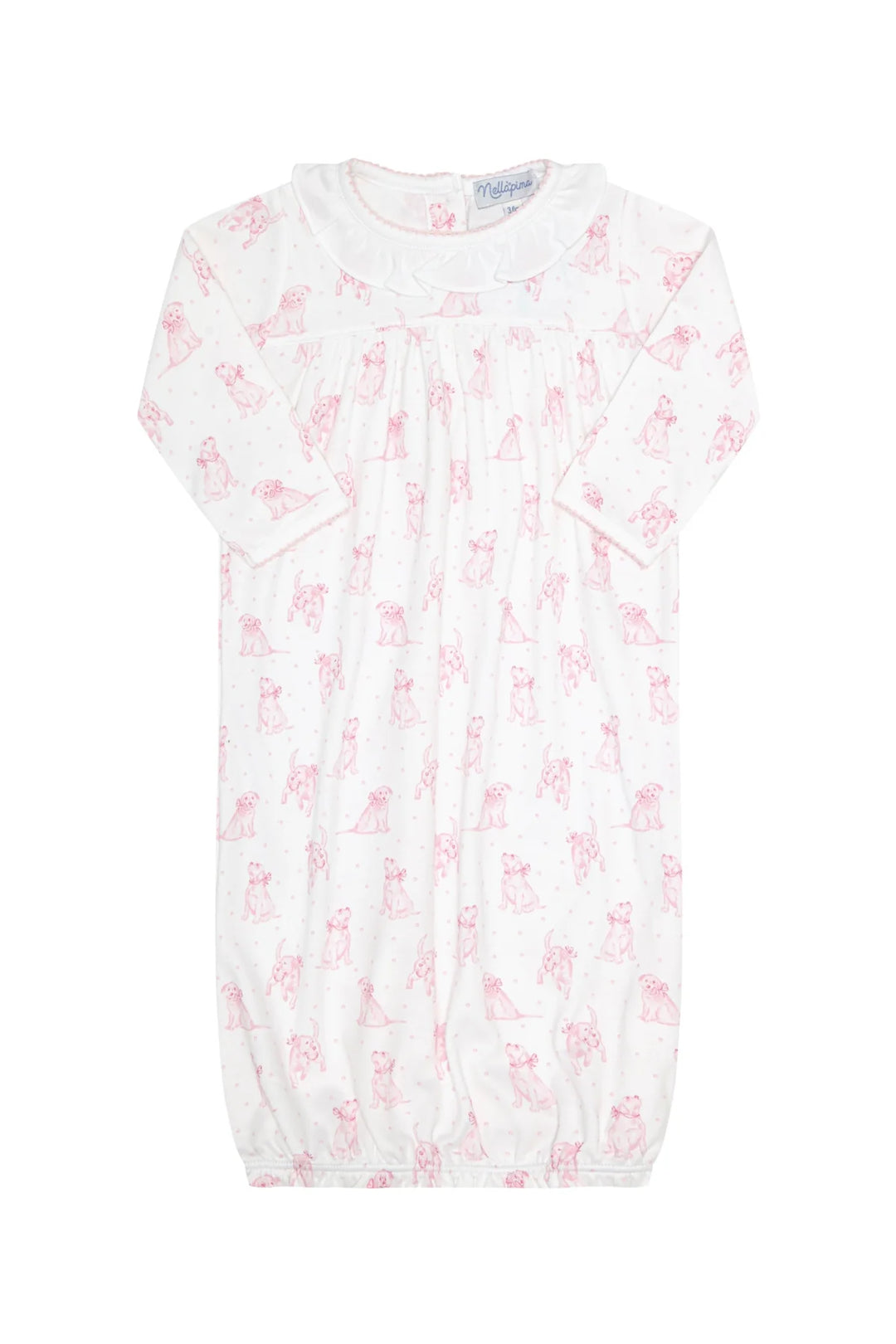 Pink Puppy Love Print Converter Gown