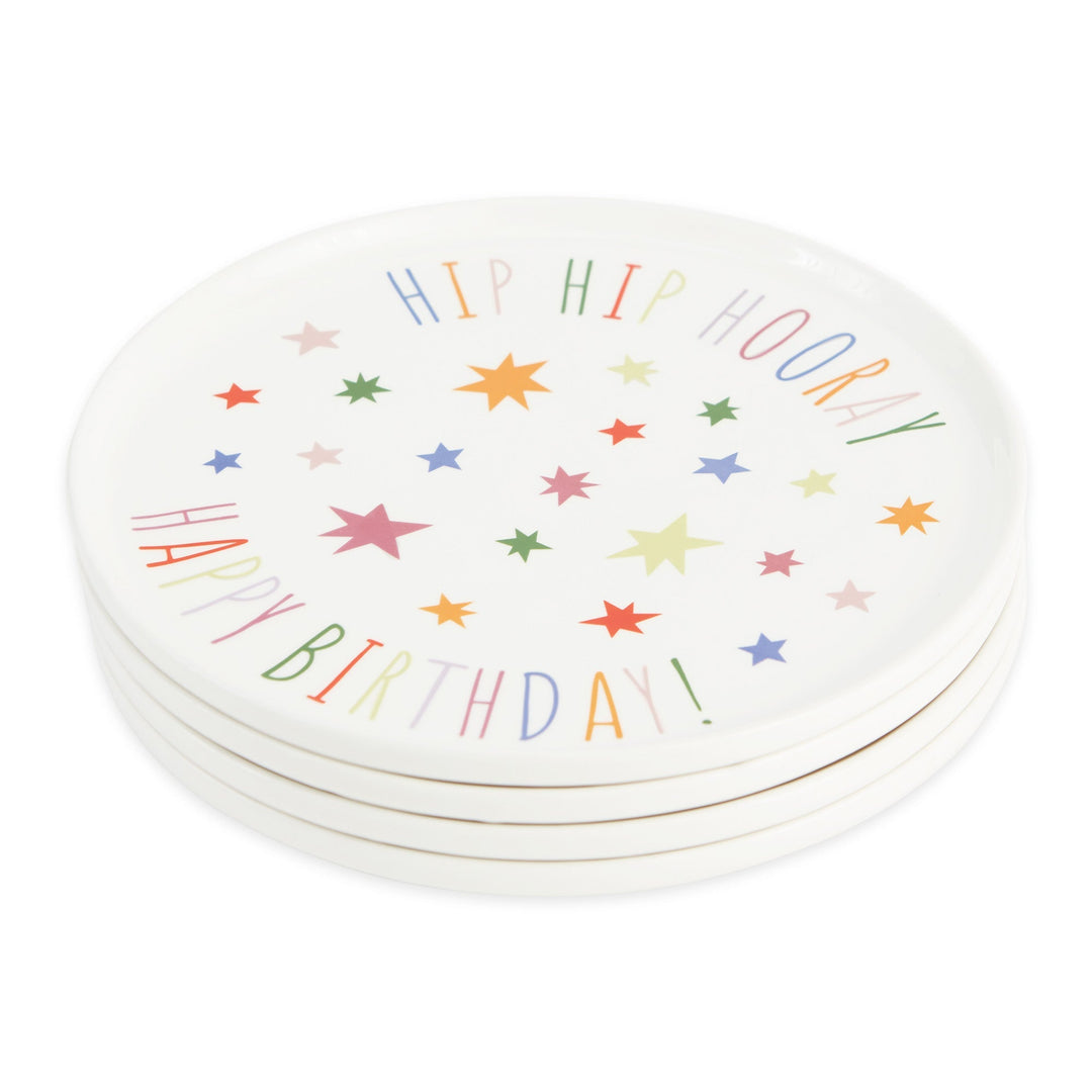 Hip Hip Hooray! Happy Birthday! Dessert Plate