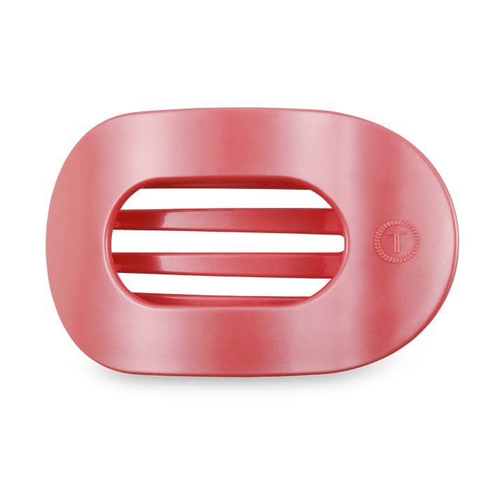 Teleties Calming Coral Flat Hair Clip