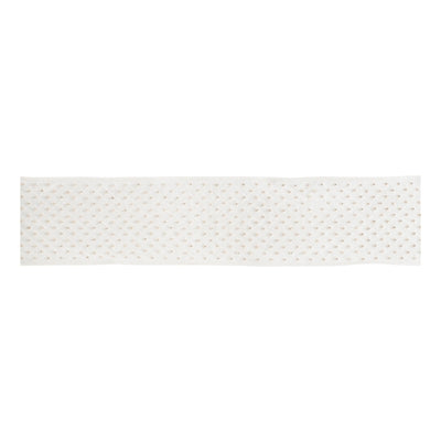 White & Gold Wired Ribbon, 4" x 5 yds.