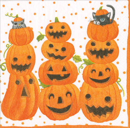 Jack O 'Lanterns Halloween Napkin