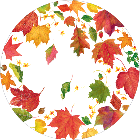 Swirling Leaves Salad Plate