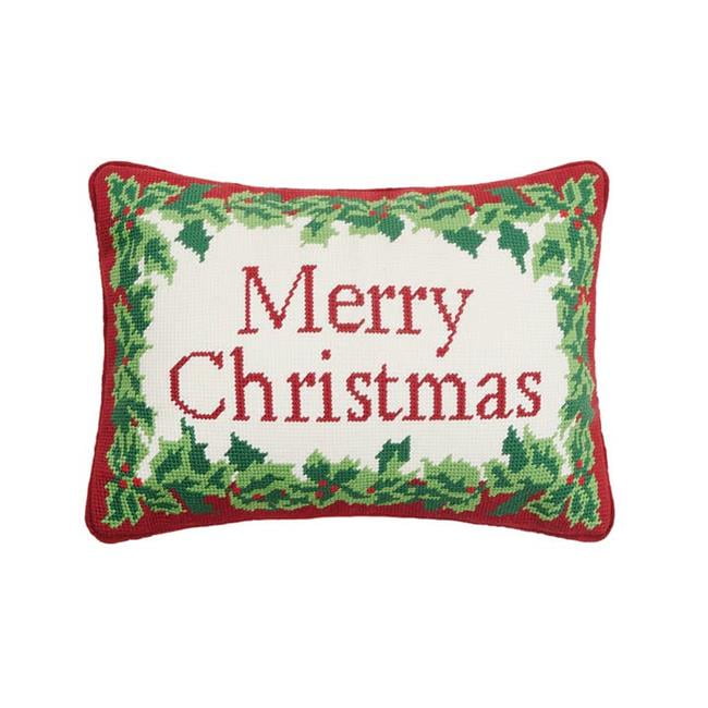 Christmas Needlepoint Pillow