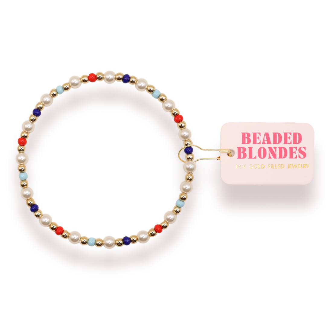 Red, White and Blue Luci Bracelet