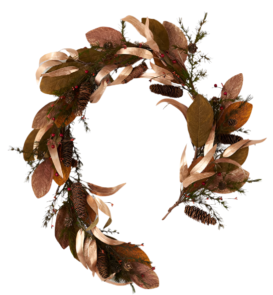 Copper Leaf Garland