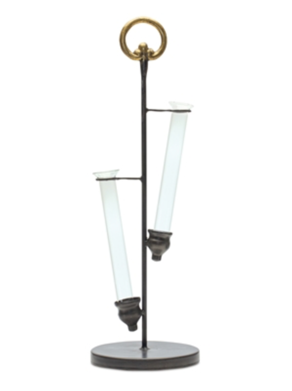 Iron Test Tube Double Vase