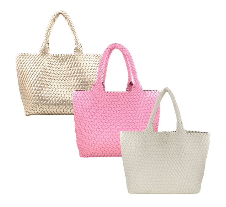 Woven Tote Shoulder Bag