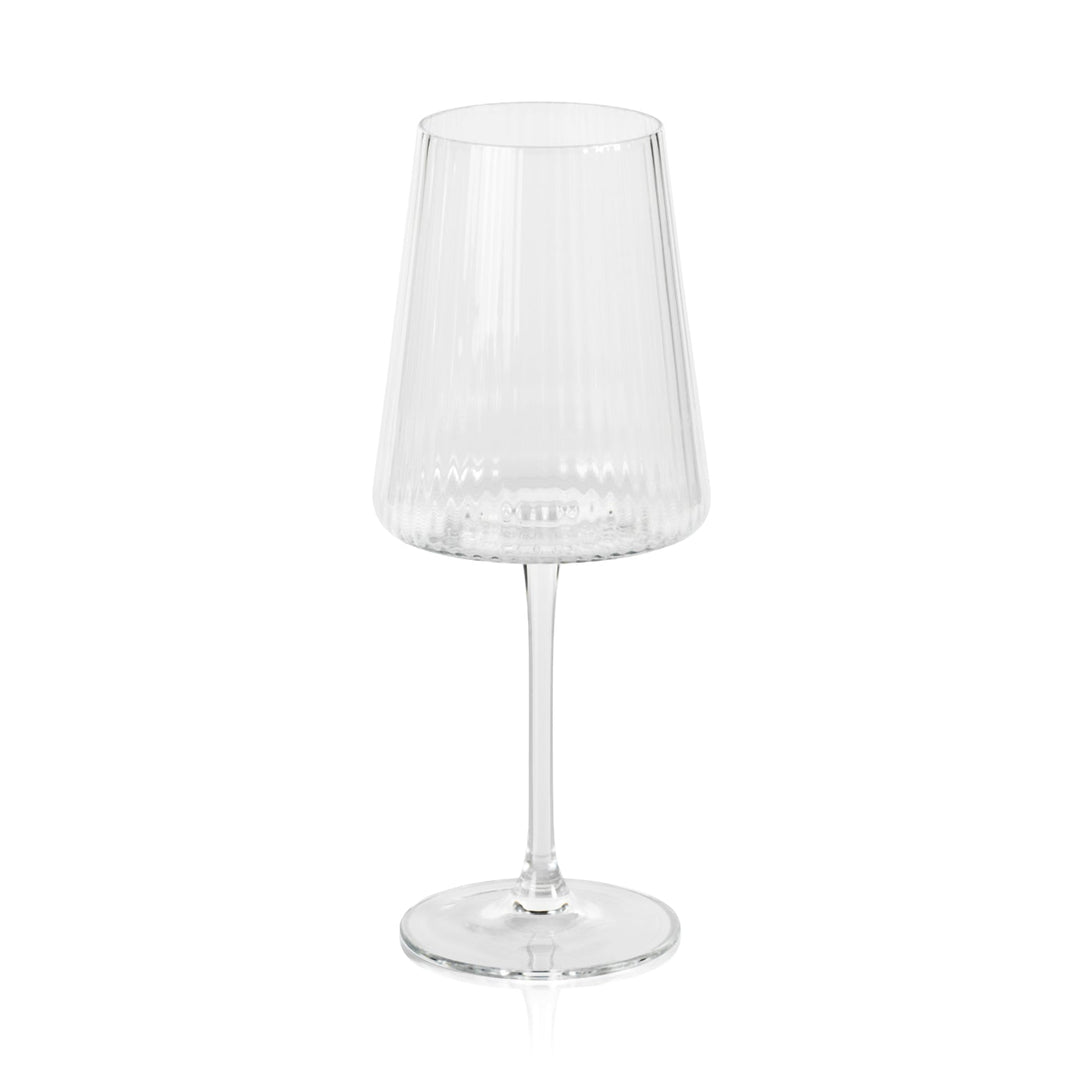 Fluted Textured Wine Glass