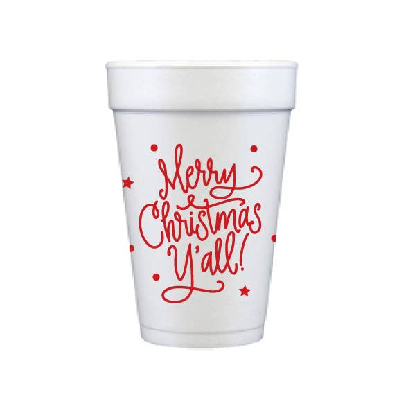 Merry Christmas Polka Dot Cups