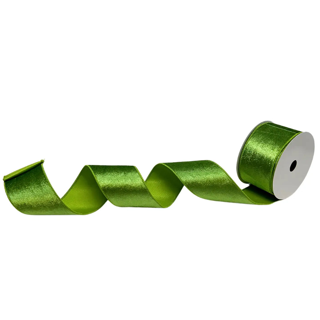 Apple Green Velvet Ribbon