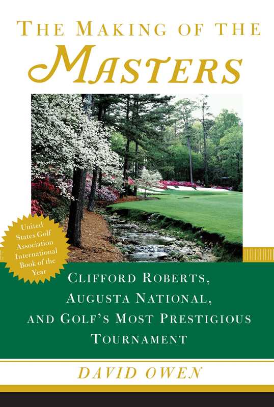 Making of the Masters Book