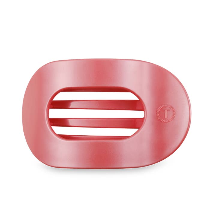 Teleties Calming Coral Flat Hair Clip