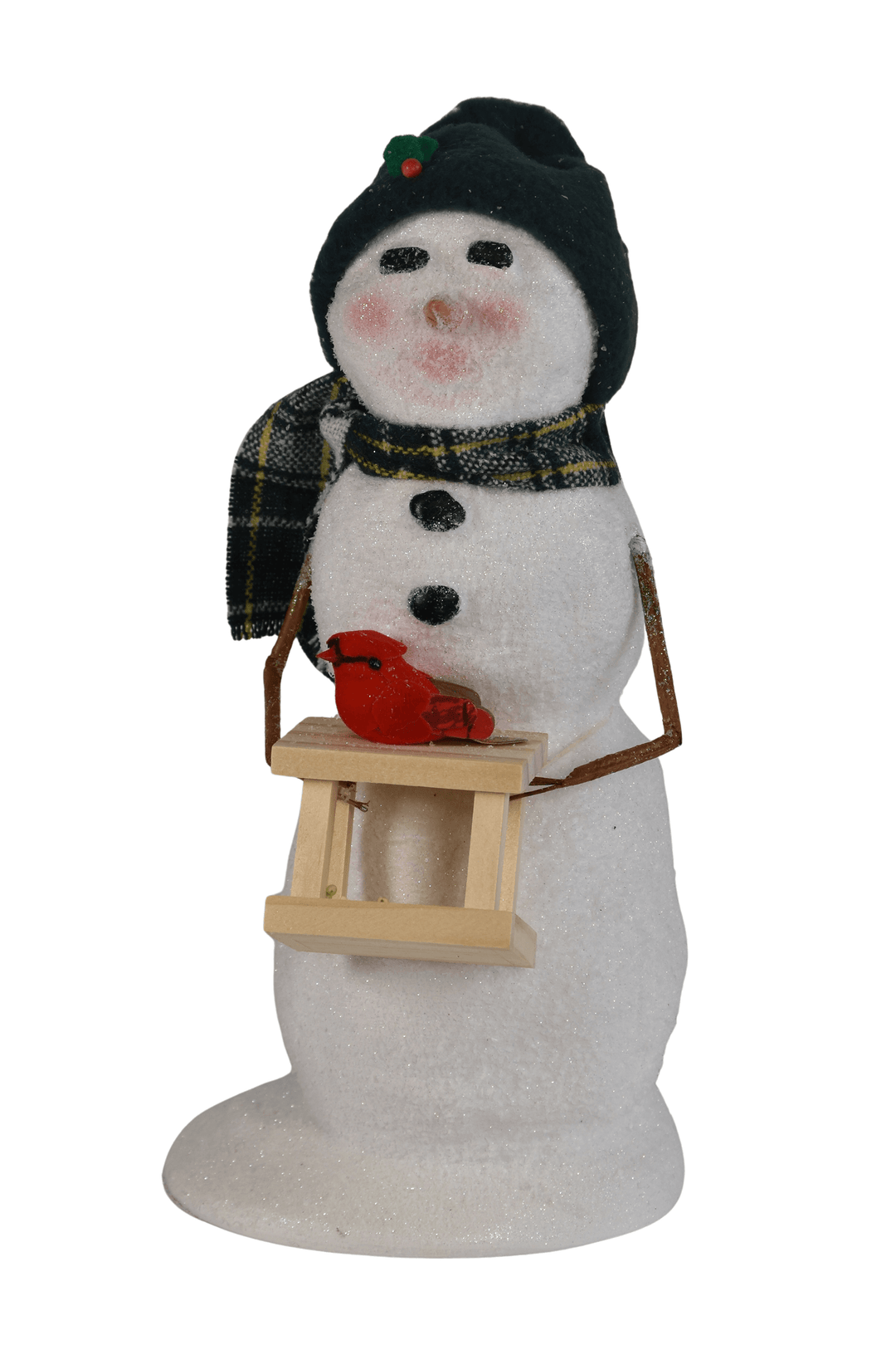 Snowman with Bird Feeder