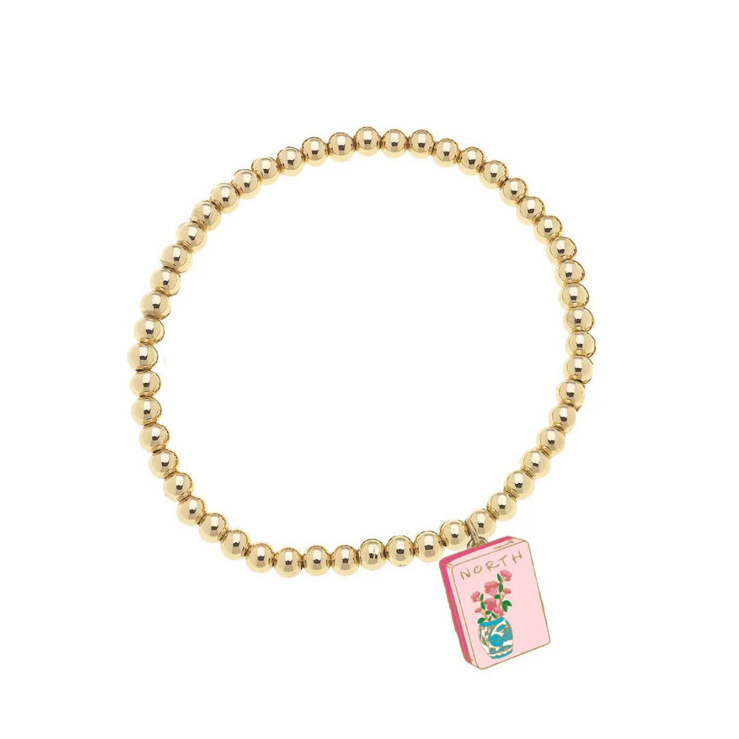 Mahjong Tile Beaded Stretch Bracelet